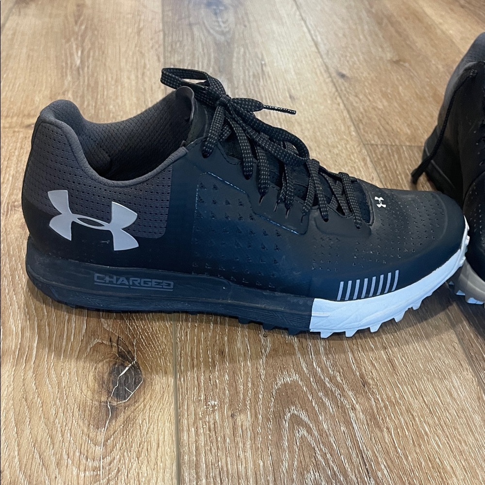 Under Armour Black and White Athletic Shoes